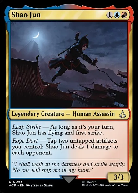 Shao Jun, Magic card ACR 63 — Assassin's Creed set