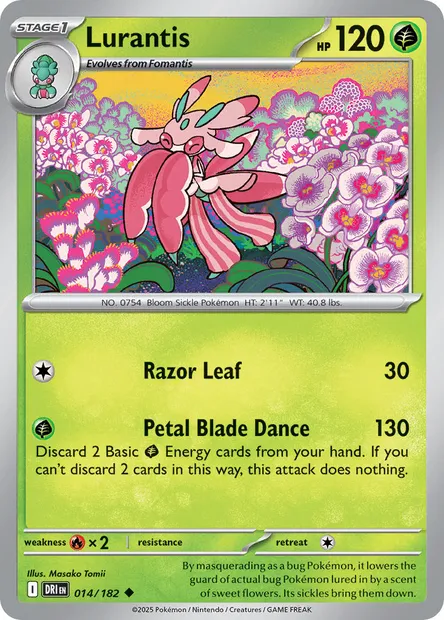 Lurantis, Pokémon card DRI 014 — Destined Rivals set