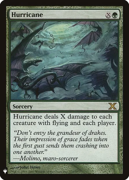 Hurricane, Magic card PLST 10E-270 — The List set