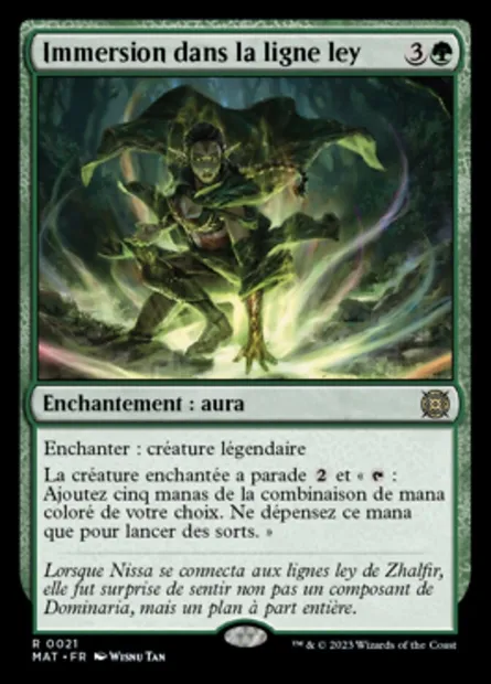 Immersion dans la ligne ley, carte Magic MAT 21 — extension L'invasion des machines : le jour d'après