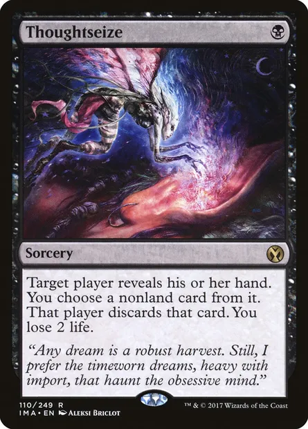 Thoughtseize, Magic card IMA 110 — Iconic Masters set