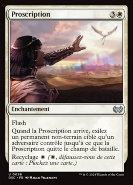 Proscription, carte Magic DSC 98 — extension Duskmourn: House of Horror Commander