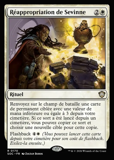 Réappropriation de Sevinne, carte Magic SOC 170 — extension Secrets of Strixhaven Commander