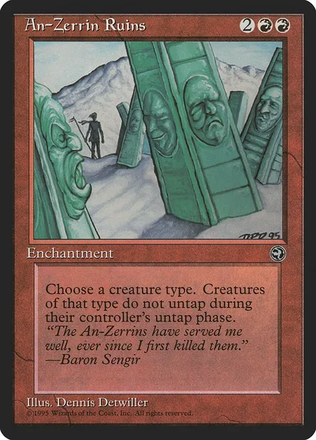 Ruines des An-zerrins, carte Magic HML 64 — extension Terres Natales