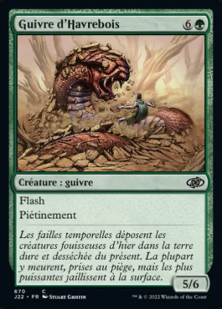 Guivre d'Havrebois, carte Magic J22 670 — extension Jumpstart 2022