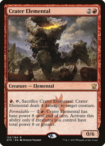 Crater Elemental, Magic card DTK 132 — Dragons of Tarkir set