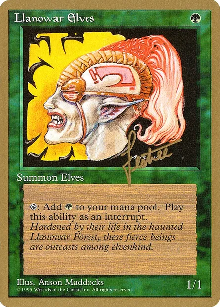 Llanowar Elves, Magic card PTC bl261 — Pro Tour Collector Set set