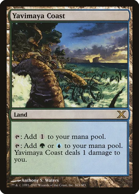 Yavimaya Coast, Magic card 10E 363 — Tenth Edition set