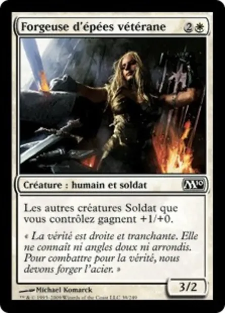 Forgeuse d'épées vétérane, carte Magic M10 39 — extension Magic 2010