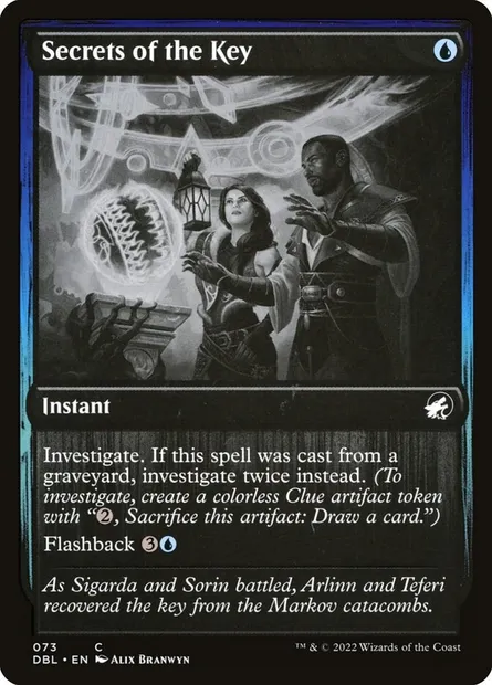 Secrets de la clé, carte Magic DBL 73 — extension Innistrad : Double Programme