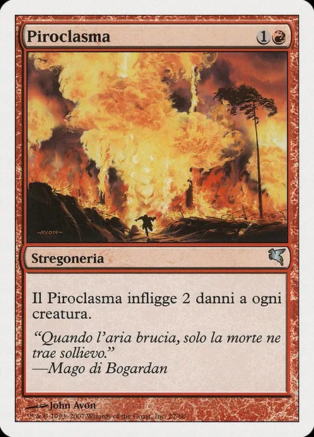 Pyroclasme, carte Magic PSAL K27 — extension Salvat 2005
