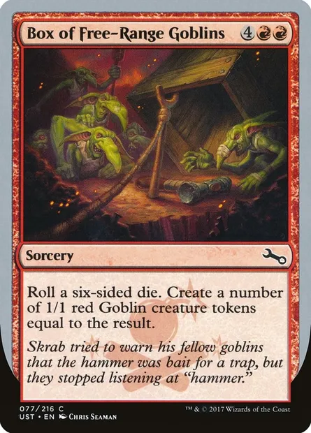 Box of Free-Range Goblins, carte Magic UST 77 — extension Unstable
