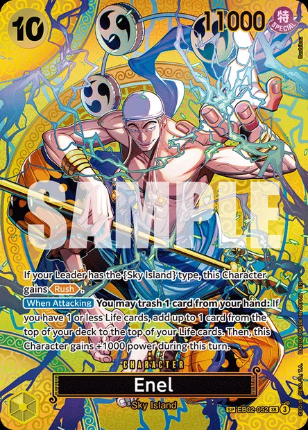 Enel, One Piece card EB02-052 — Anime 25th Collection set