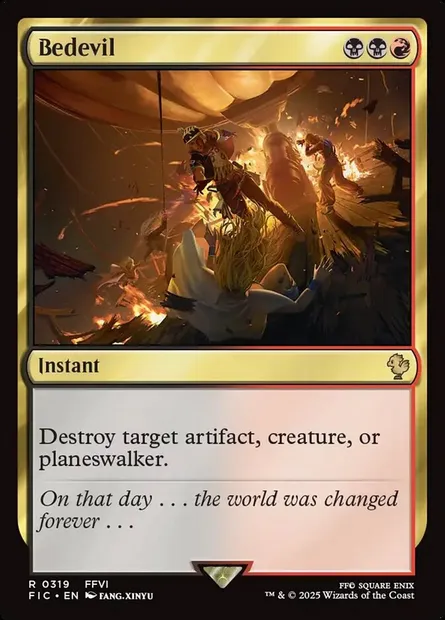 Bedevil, Magic card FIC 319 — Final Fantasy Commander set
