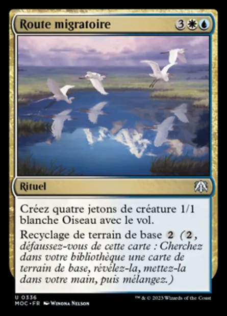 Route migratoire, carte Magic MOC 336 — extension March of the Machine Commander