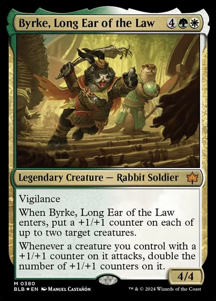 Byrke, Long Ear of the Law, Magic card BLB 380 — Bloomburrow set