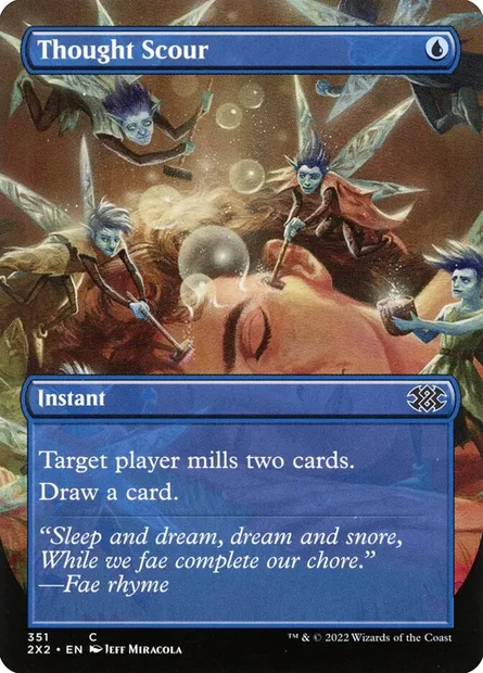 Thought Scour, Magic card 2X2 351 — Double Masters 2022 set