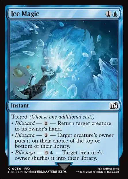 Ice Magic, Magic card FIN 56 — Final Fantasy set