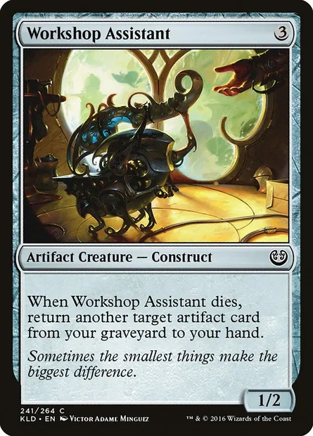 Workshop Assistant, Magic card KLD 241 — Kaladesh set