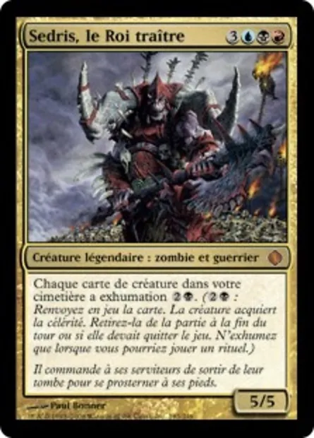 Sedris, le Roi traître, carte Magic ALA 193 — extension Les éclats d'Alara