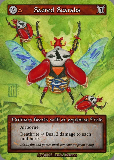 Sacred Scarabs, carte Sorcery ALP 141 — extension Alpha