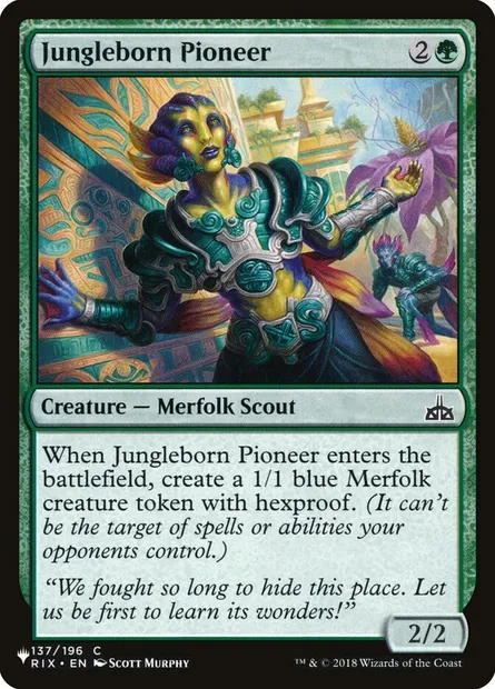 Jungleborn Pioneer, Magic card PLST RIX-137 — The List set