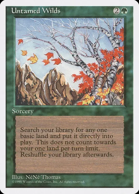 Untamed Wilds, Magic card 4ED 279 — Fourth Edition set