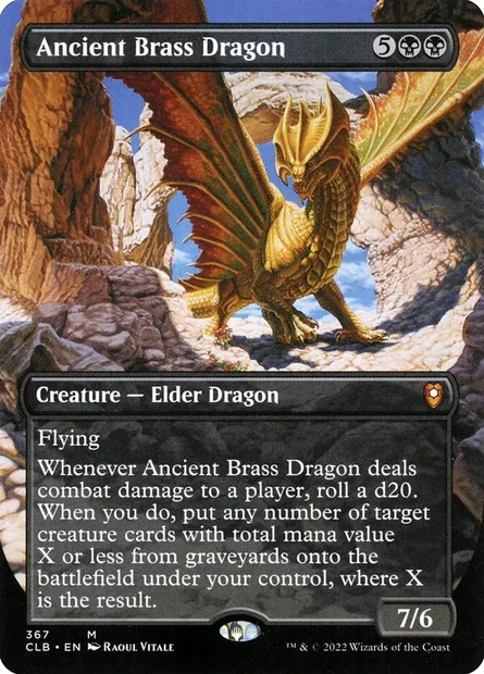 Ancient Brass Dragon, Magic card CLB 367 — Commander Legends: Battle for Baldur's Gate set