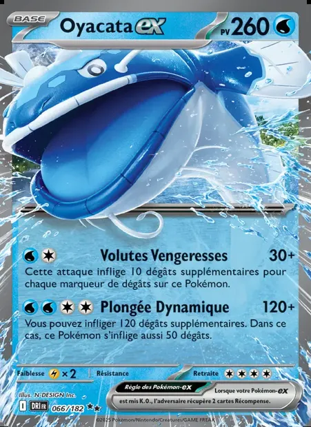 Oyacata-ex, carte Pokémon DRI 066 — extension Rivalités Destinées