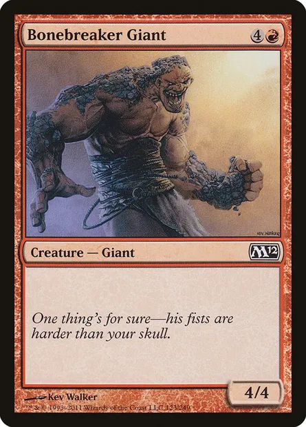Bonebreaker Giant, Magic card M12 123 — Magic 2012 set