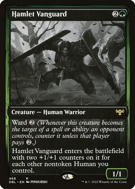 Hamlet Vanguard, Magic card DBL 468 — Innistrad: Double Feature set