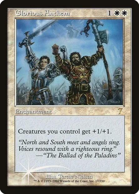 Glorious Anthem, Magic card 7ED 17★ — Seventh Edition set