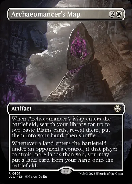 Archaeomancer's Map, Magic card LCC 101 — The Lost Caverns of Ixalan Commander set