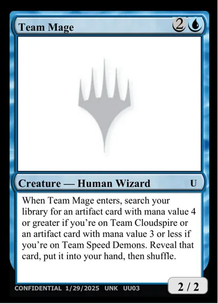 Team Mage, carte Magic UNK UU03a — extension Unknown Event