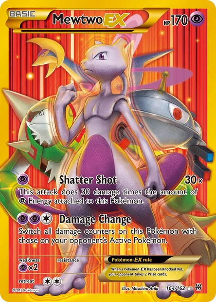 Mewtwo EX, Pokémon card BKT 164 — BREAKthrough set