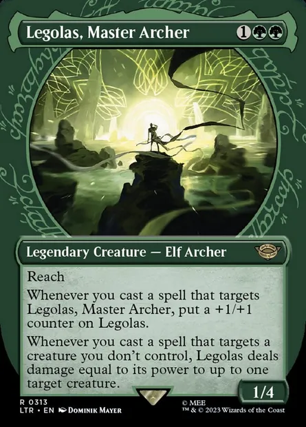 Legolas, Master Archer, Magic card LTR 313 — The Lord of the Rings: Tales of Middle-earth set