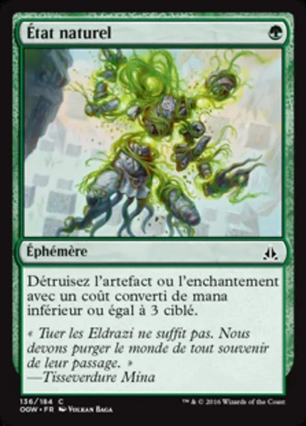 État naturel, carte Magic OGW 136 — extension Le serment des Sentinelles