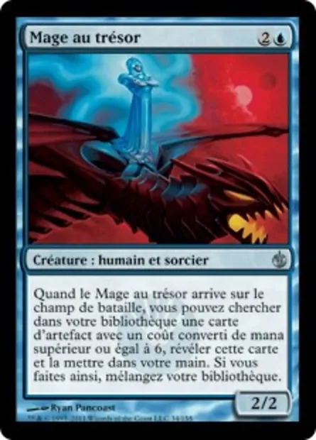Mage au trésor, carte Magic MBS 34 — extension Mirrodin assiégé
