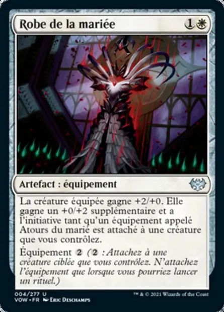 Robe de la mariée, carte Magic VOW 4 — extension Innistrad : noce écarlate