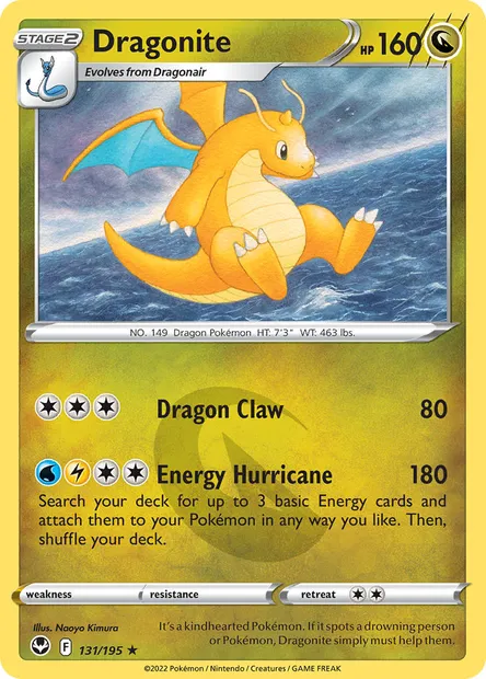 Dragonite, Pokémon card SIT 131 — Silver Tempest set