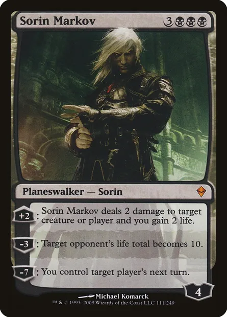 Sorin Markov, Magic card ZEN 111 — Zendikar set