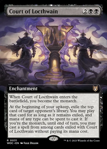 Court of Locthwain, carte Magic WOC 31 — extension Wilds of Eldraine Commander
