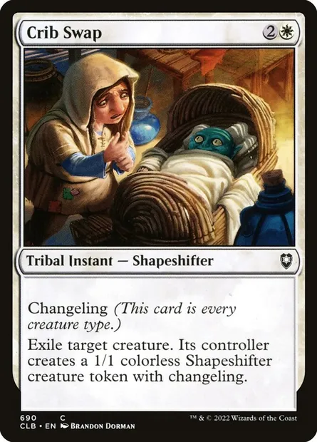 Crib Swap, Magic card CLB 690 — Commander Legends: Battle for Baldur's Gate set