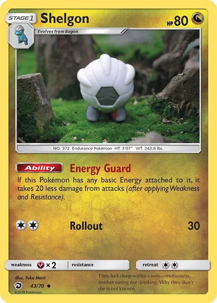 Shelgon, Pokémon card DRM 43 — Dragon Majesty set