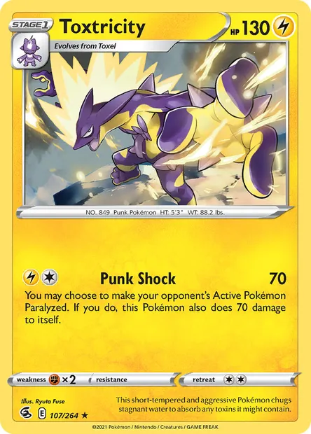Toxtricity, Pokémon card FST 107 — Fusion Strike set