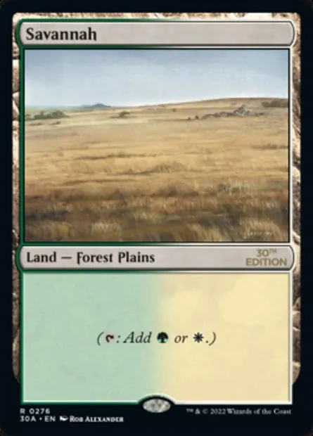 Savannah, Magic card 30A 276 — 30th Anniversary Edition set