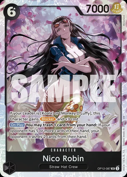 Nico Robin, One Piece card OP12-087 — LEGACY OF THE MASTER set