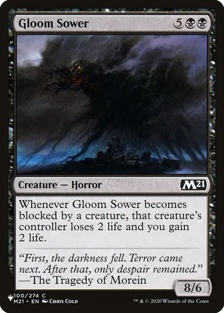 Gloom Sower, Magic card PLST M21-100 — The List set