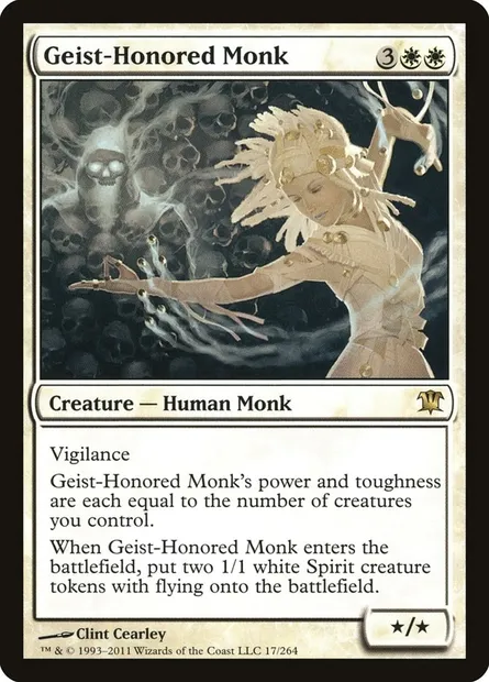 Geist-Honored Monk, Magic card ISD 17 — Innistrad set
