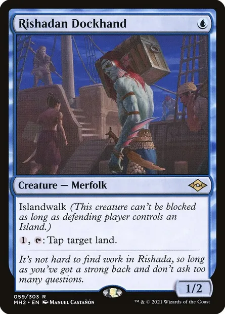 Rishadan Dockhand, Magic card MH2 59 — Modern Horizons 2 set